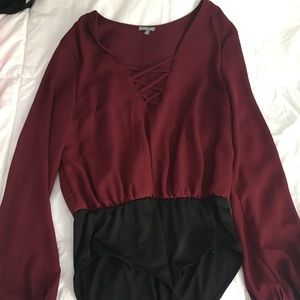 Long sleeve body suit